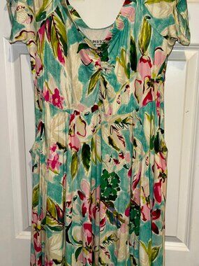 Torrid MintnGreen Skater Dress 1X